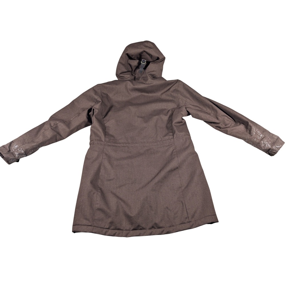 Helly Hansen Parka Womens M Brown Aden Insulated Faux Fur Hood Polyester Coat - Picture 2 of 15